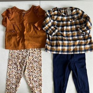 Carter’s 2 piece set Bundle, size 6m